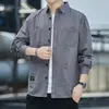Camisa de Algodón Puro Holgada Nueva para Hombre 2026, Camisa Casual de Manga Larga para el Trabajo, Chaqueta de Primavera y Otoño, Moda Masculina