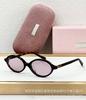 Estrella de la moda transfronteriza MM con gafas de sol de montura redonda pequeña, gafas sencillas estilo universitario dulce para mujer SMU04Z