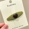 Pinza para el Cabello Melaleuca Otoño e Invierno para Mujer Lazo Estampado Leopardo Exquisita Pinza BB Accesorios para el Cabello Nuevo Estilo 2026 Pinza de Pato de Punto Versátil