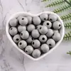 Accesorios para joyería DIY 12-16 mm protección ambiental pintura al agua color loto cuentas redondas color caramelo cuentas redondas de madera cuentas sueltas con cuentas