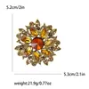 Broche Corsage de Cristal Colorido Hermoso Retro de Moda Exagerada Europeo y Americano Transfronterizo Accesorios de Ropa Grandes para Mujer