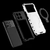 Para Red Rice K70 Funda Protectora con Soporte Resistente a Caídas Xiaomi POCO F6pro Rejilla Anillo para Dedo Funda de Teléfono con Succión Magnética