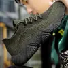 Zapatos Casuales de Nuevo Estilo con Parte Superior Tejida Fly Zapatos Casuales para Hombre para Primavera y Verano Zapatos Lazy Zapatos Deportivos de Suela Gruesa