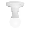 Portalámparas de Cerámica con Rosca E27 Montaje en Techo Montaje Superficial Portalámparas para Bombilla LED Portalámparas Roscado para Uso Doméstico