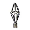 Venta al por mayor de fábrica Cabezal de Sello para Barra de Cortina Tapón Decorativo para Barra Romana Accesorios para Barra de Cortina