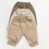 Pantalones largos de otoño para niños de estilo coreano para niños y niñas, holgados y sencillos con bolsillos grandes, pantalones casuales lavados 3 Transfronterizos