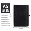 Caderno A5 Personalizado com Elástico, Papelaria Estudantil de Cor Sólida, Bloco de Notas, Caderno de Couro Sintético com Logo Personalizado