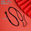 Colar de Corda Tecida Feito à Mão Estilo Chinês Marrom Cáqui Bege Preto Acessórios DIY Pingente Joias Suprimento no Atacado