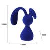 Adornos de Conejo de Peluche Azul Klein en Postura Sentada con Pies Colgantes Celebridad de Internet Sala de Estar Mueble de TV Bar de Vino Decoraciones para el Hogar