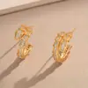 ConjuntoBrincos em Formato de Cobra Osso de Cobra de Moda Europeia e Americana de Luxo Leve Transfronteiriços para Mulheres, Design de Nicho com um Toque de Alto Padrão, Ajustáveis