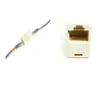 Conector de cable de red RJ45 directo de fábrica Cabezal recto de red Acoplamiento de cable de red Extensión de cabezal de cristal Cable de red