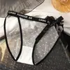 Bragas de Malla Semi-Transparente con Estampado de Lunares, Encaje y Lazo en la Cintura para Mujer, Cintura Media, Refuerzo de Algodón Puro, Calzones para Mujer