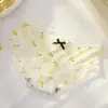 Ropa Interior Sin Costuras, Seda de Hielo, Cintura Media Estampada, Entrepierna de Ácido Poliláctico Antibacteriano, Agradable al Tacto, Calzones Transpirables para Niñas