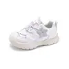 Zapatos para Niñas 2026 Primavera Nuevos Zapatos Deportivos Infantiles de Moda Suela Suave Zapatos de Princesa Populares Blancos Estilo Papá