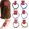 Tocado con letras rosas sencillas de estilo coreano, aro para el pelo, cuerda para el pelo Shein, aro para el pelo hecho a mano, multicolor