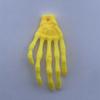 Halloween Mini Esqueleto Mão Osso Mão Fantasma Garra de Mão Chaveiro Acessórios Brinquedo Pequeno Plástico Simulação Mão de Esqueleto Pequena