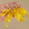 Pendientes Florales Grandes de Rafia Estilo Vacacional Junto al Mar Populares de Lujo Ligero Pendientes de Estrella de Mar Pendientes Elegantes de Nicho