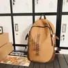 Mochila Nueva Casual Versátil Moderna Estampado de Letras Gama Alta Versátil Viaje Computadora Mochila Casual