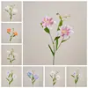 An Xu Lírio de Pétalas Duplas Decoração Buquê de Casamento Parede de Flores de Rosa Flor Artificial INS Transfronteiriço Flor de Simulação Fabricante Casa