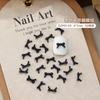 Mini Laço Acessórios de Nail Art Estilo Misto Popular Cor Pura Vermelho Âncora Grande e Pequeno Acessórios de Unha de Resina Atacado