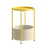 Mesa de Centro Pequena Nórdica Personalizada de Fábrica, Mesa Lateral para Sofá, Mesa de Canto Simples para Sala de Estar, Mesa de Cabeceira, Mesa Lateral Pequena de Ferro Mini
