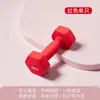 Mancuernas hexagonales recubiertas para fitness en casa para mujer, disponibles en varios colores, mancuernas de hierro fundido sólido ecológicas, venta al por mayor de fábrica