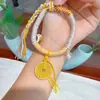 Pulsera tejida a mano de cinco colores Espíritu de la Montaña con Colgante y Accesorio DIY