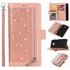 Para Samsung J530 purpurina J6plus flip 9 tarjetas J4 funda de cuero J730 cartera para teléfono móvil barra funda protectora