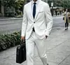 Conjunto de Pantalones Formales de Negocios Ajustados a la Moda para Hombre Juventud Trabajo Entrevista Dos Piezas Novio Ropa Formal