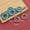 Estilo nacional dragón y fénix Xiangyun patrón de cáñamo conexión de anillo desgastada pendientes accesorios para el cabello círculo colgante argolla de salto joyería DIY