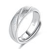 Anillo Esmerilado de Moda Agresiva para Hombre Anillo Abierto Anillo para el Dedo Índice Anillo de Cola de Lluvia de Meteoros de Moda Accesorios