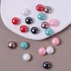 Brincos de Pérola Falsa Solta Meio Furo Cintura Alta Pão Cozido Concha Imitação Brilhante Alto Brilho 12mm Acessórios para Joias DIY Femininas Atacado