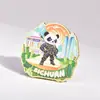 Imanes Metálicos para Refrigerador de Turismo Cultural Panda Personalizados para Zonas Escénicas, Pegatinas Magnéticas Culturales y Creativas, Imanes Conmemorativos de Arquitectura Antigua, Especial para Zonas Escénicas