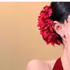 Nuevo Estilo Super Hada Flor Pinza para el Cabello Pinza Lateral Pasador Uso Diario Pinza de Garra de Flor de Tul Accesorio para el Cabello de Alta Gama para la Parte Posterior de la Cabeza