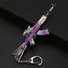 Heping brinquedo de elite Nova skin M416 liga arma de frango modelo chaveiro periférico 12cm