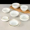 Louça de melamina conjunto para loja de panela quente mesa de plástico tigela pequena tigela de arroz copo colher pratos de restaurante terno tigela de arroz de restaurante comercial