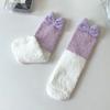Calcetines de lana coral sin pelusa para mujer, calcetines de invierno gruesos y cálidos hasta la mitad de la pantorrilla, lindos calcetines de cachorro, calcetines para dormir en el suelo, venta al por mayor
