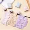 Qiaonaishi Sin Costuras Cómodos Simples Algodón de Color Sexy Elástico Tiro Medio Levanta Glúteos Bragas Bragas de Algodón de Color Calzones para Mujer