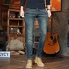 Jeans rectos estilo retro americano, nueva colección de principios de otoño, moda masculina de alta gama, modernos, sencillos, elegantes y versátiles pantalones largos ajustados para hombre