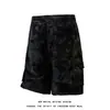 Shorts Cargo Camuflaje Tie-Dye Estilo Americano con Bolsillo Grande para Hombre, Ropa de Verano, Shorts Deportivos de Cinco Puntos, Tallas Grandes, Shorts de Playa, Modernos