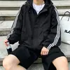 Chamarra cortavientos a rayas de moda transfronteriza, nueva colección primavera/otoño 2026, chaqueta casual versátil y de corte holgado
