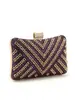 Nova Bolsa de Festa Feminina Elegante em Formato de Almofada Clutch de Luxo com Strass Bolsa Transversal para Vestido