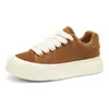 Zapatos para Hombre para Todas las Estaciones, Zapatos Deportivos y Casuales para Hombre, Zapatos de Patineta de Cuero Gruesos de Moda para Estudiantes, Zapatos Modernos de Moda para Jóvenes