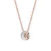 Suministro Exclusivo Transfronterizo de Collares para Mujer, Verano Gama Alta Nicho Titanio Acero Inoxidable Diamante Genuino Colgante Joyería, Lujo Ligero Nicho