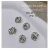 Nuevos Accesorios para Uñas con Diamantes Apilados Azul Claro, Diamantes Apilados Rectangulares con Acabado Azul Brillante, Corazón Torcido, Accesorios de Uñas de Lujo Accesibles