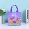 Bolsa de Pascua No Tejida Laminada Puntual Transfronteriza Bolsa de Compras Ecológica Bolsa de Regalo de Color Bolso de Mano Fabricante Mayorista
