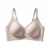 Pegamento de Gelatina Brocha Hueca Sin Costuras Moda Ropa Interior para Mujeres Sin Aros Pecho Pequeño Recogida Anti-Caída Recoge Lados Boobies Sujetador para Mujer