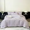 Juego de ropa de cama de cuatro piezas de algodón para otoño e invierno, sábana de cama de algodón puro, funda de edredón de algodón de fibra larga 100%, juego de ropa de cama de tres piezas para estudiantes 4