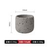 Vela de aromaterapia con textura espacial de cemento transfronterizo, vaso vacío para velas, piedra de incienso expansible, contenedor de fragancia sin fuego, adornos.