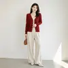 Novo Cardigã Casual Estilo OL Outono 2026 Japonês e Coreano Gola V Suéter Regular Malha Feminina